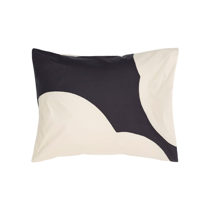Iso Unikko cushion cover, 50 x 60 cm, off-white / charcoal by Marimekko