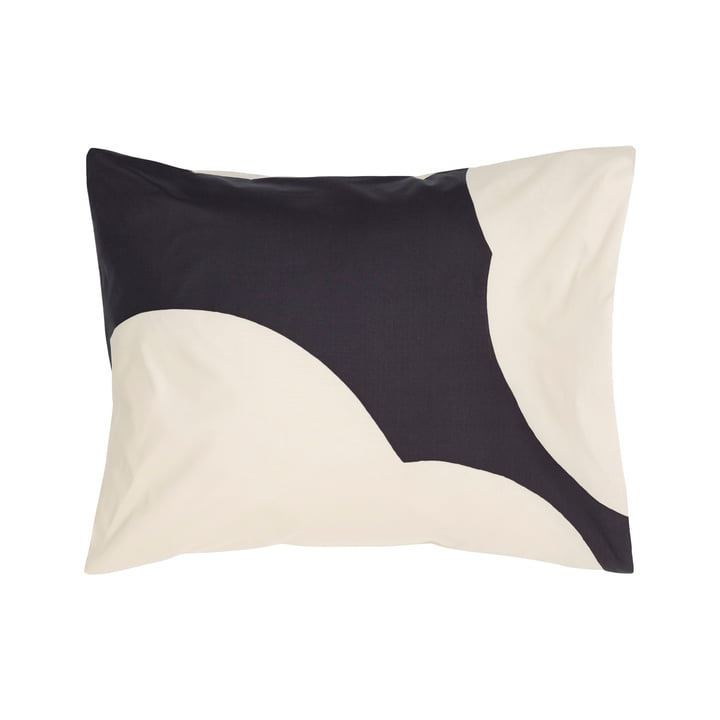 Iso Unikko cushion cover, 60 x 63 cm, off-white / charcoal by Marimekko