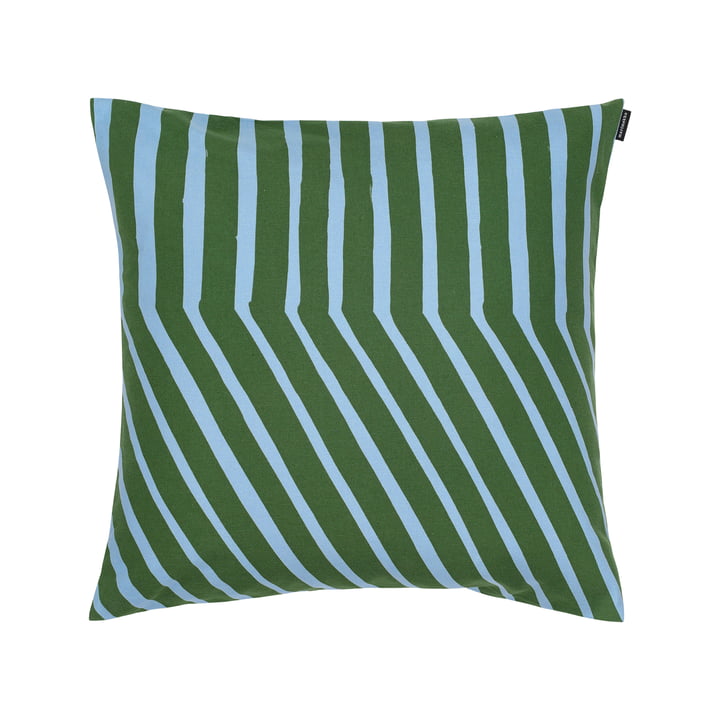 Marimekko - Kalasääski Cushion cover, 50 x 50 cm, forest green / light blue