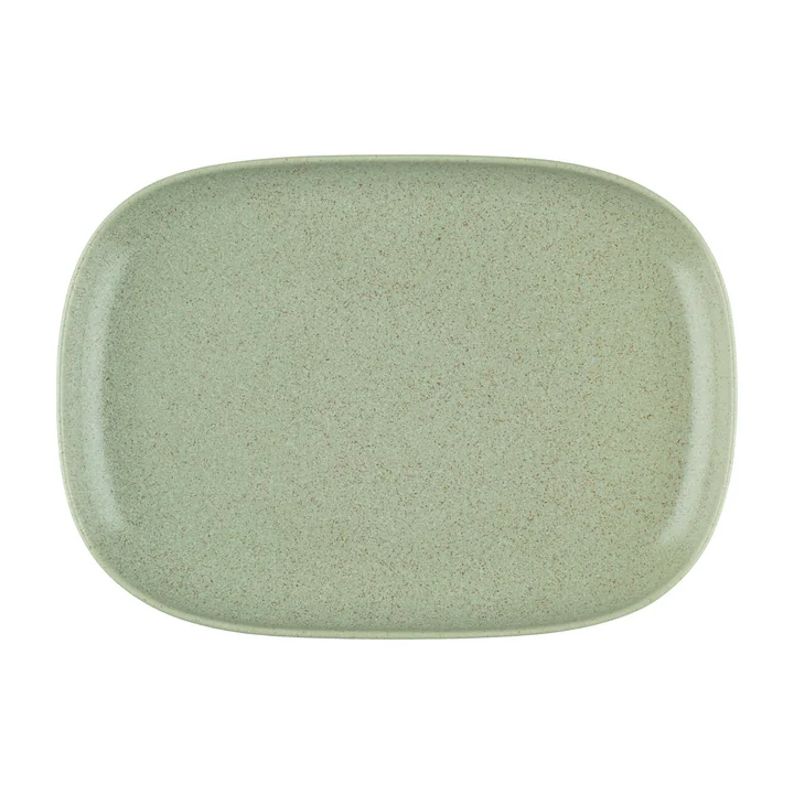 Oiva serving platter, 18 x 25 cm, sage by Marimekko