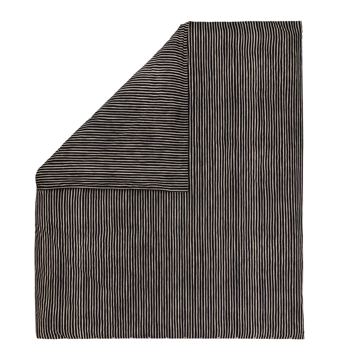 Piccolo comforter cover, 240 x 220 cm, black / off-white by Marimekko