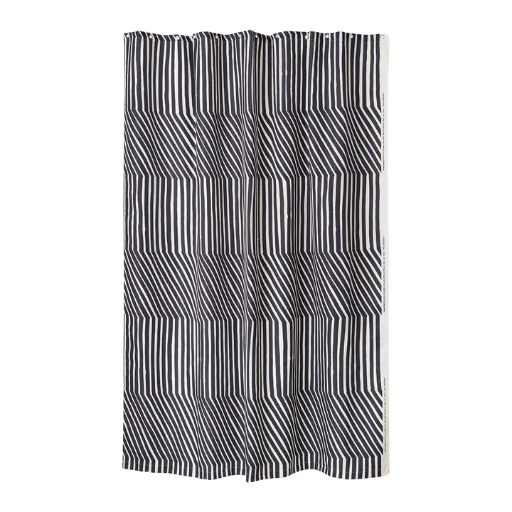 Kalasääski shower curtain, 180 x 200 cm, off-white / charcoal by Marimekko