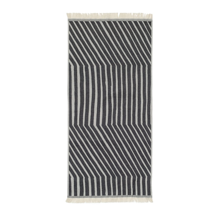 Marimekko - Kalasääski Towel, 50 x 100 cm, off-white / charcoal