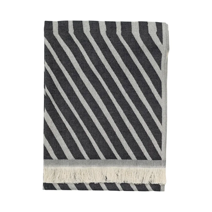 Kalasääski Towel, 50 x 100 cm, off-white / charcoal from Marimekko