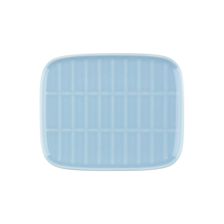 Marimekko - Tiiliskivi Serving platter, 15 x 12 cm, light blue