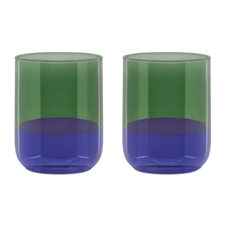 Drinking glasses, ocean (set of 2) from Remember