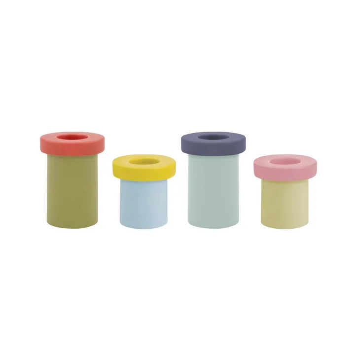 Candle holder set Pippo, multicolored (set of 4) from Remember
