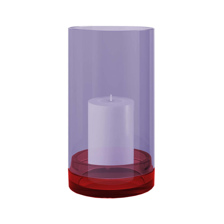 Lucius lantern, Ø 15 x H 28 cm, violet by Remember