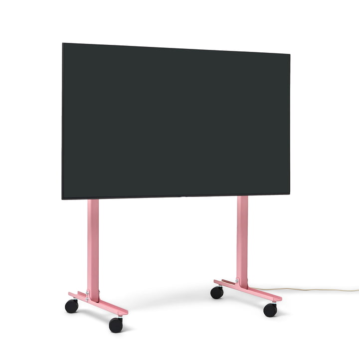 Pedestal - Straight Rollin' TV stand, 40 - 70 inch, bubble gum