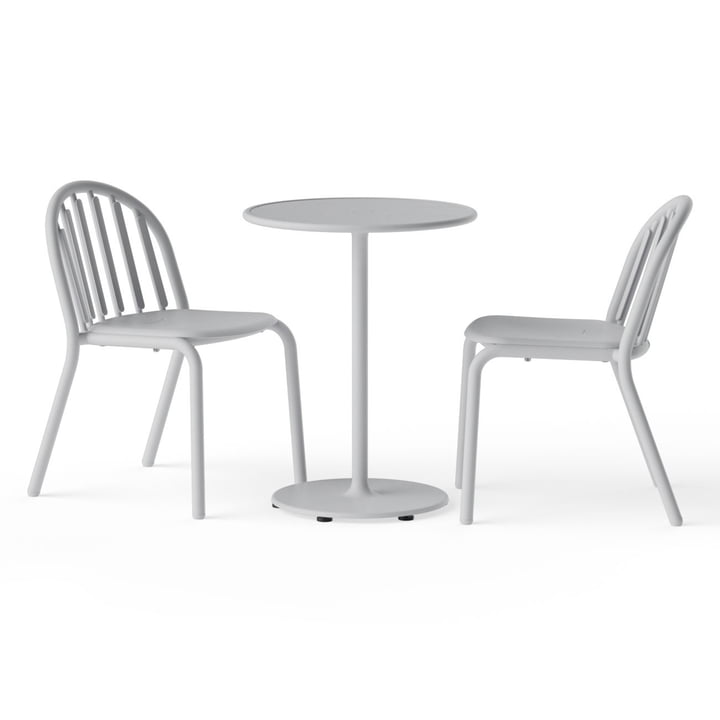 Fred's outdoor table Ø 60 cm + chair (set of 2) by Fatboy