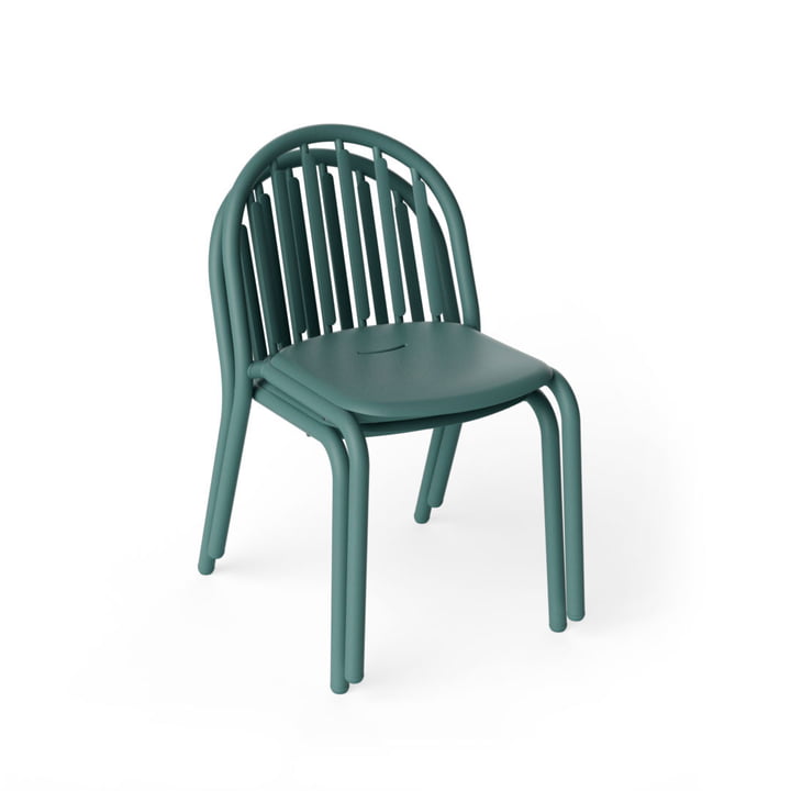 Fred's outdoor chair, sage green dark (set of 2) (Exclusive Edition) by Fatboy