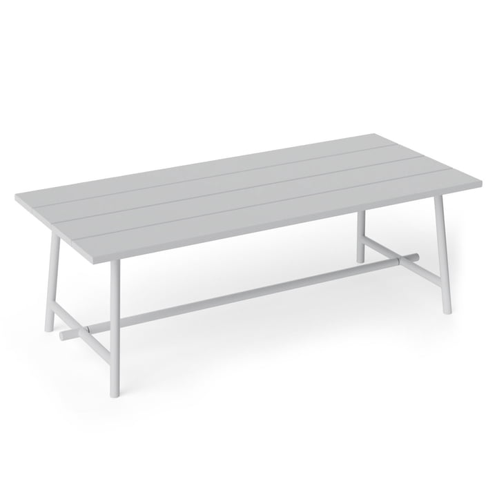 Fred's outdoor table 220 x 100 cm, light gray (Exclusive Edition) by Fatboy