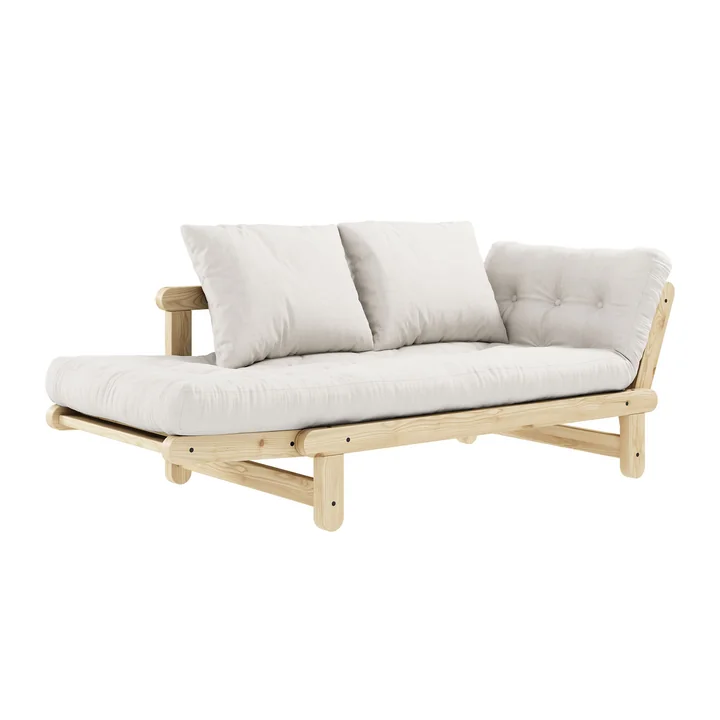 Beat sofa bed, natural pine / natural by Karup