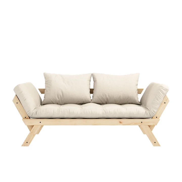 Bebop sofa, natural pine / linen (914) from Karup