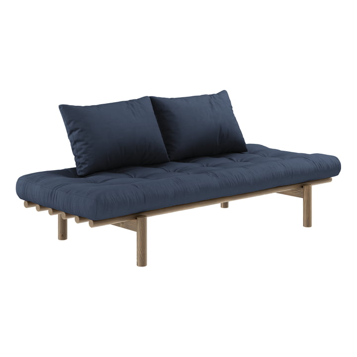 Pace daybed, pine carbon brown / blue from Karup Design