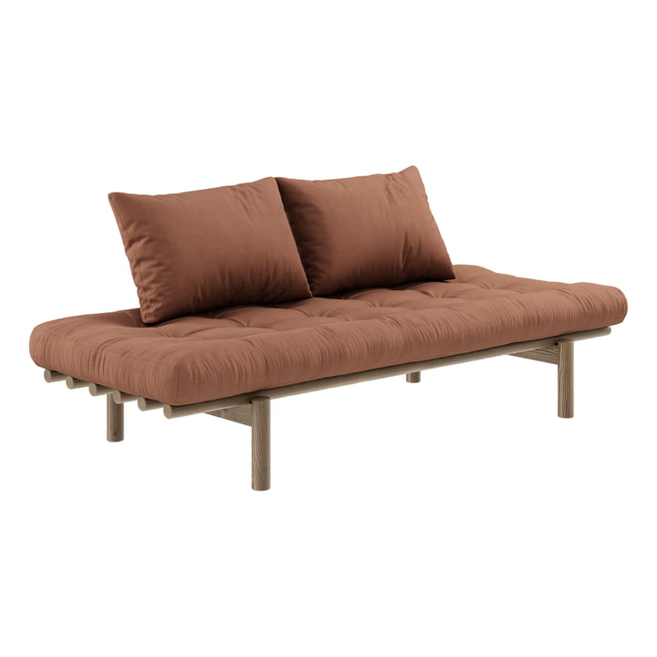 Pace daybed, pine carbon brown / clay brown from Karup Design