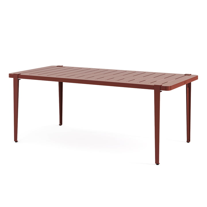 Garden table MIDI collection, 190 x 90 cm, brick red by TipToe