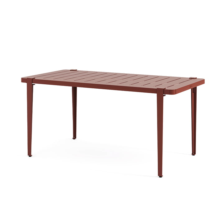 Garden table MIDI collection, 160 x 80 cm, brick red by TipToe