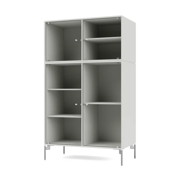 Ripple III Display cabinet, nordic / chrome from Montana