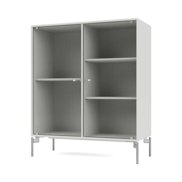 Ripple II Display cabinet, nordic / chrome from Montana