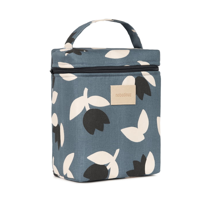 Hyde Park Lunch bag, blue black tulips by Nobodinoz