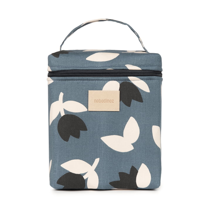 Hyde Park Lunch bag, blue black tulips by Nobodinoz