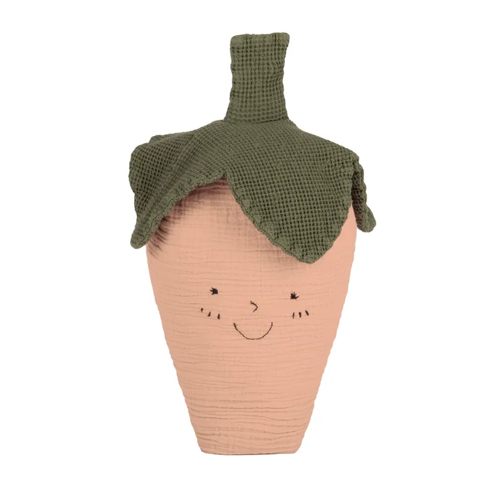 Wabi Sabi Cushion, strawberry, 28 x 30 cm, powder pink by Nobodinoz