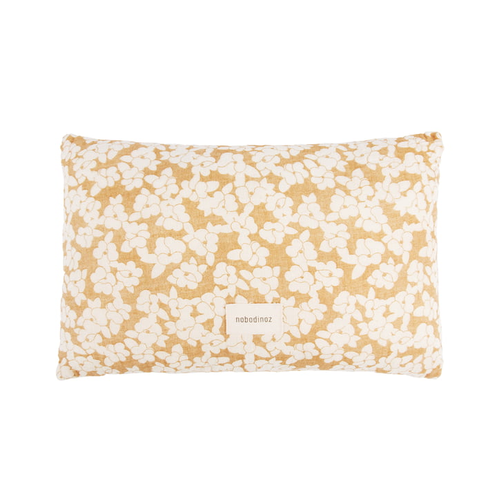 Wabi Sabi Muslin cushion, 35 x 23 cm, golden brown sakura by Nobodinoz