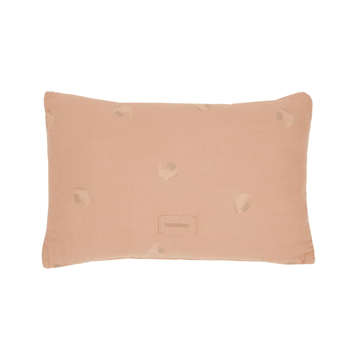 Wabi Sabi Muslin cushion, 35 x 23 cm, powder pink blossom by Nobodinoz