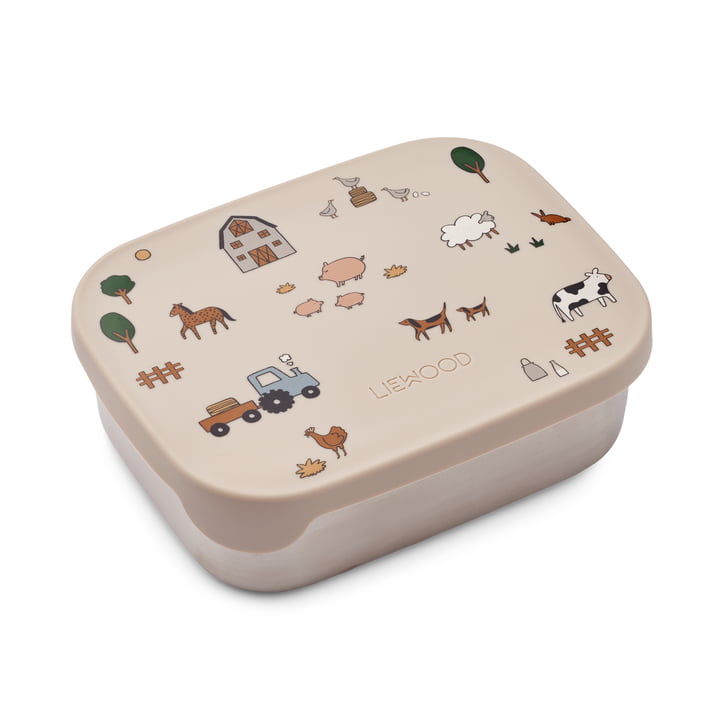 LIEWOOD - Arthur lunch box with lid, farm, sandy