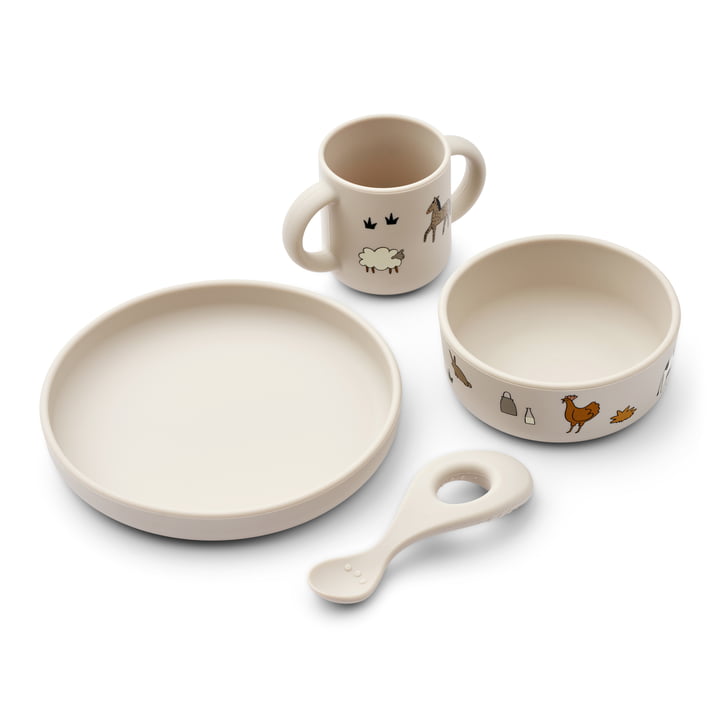 Vivi Silicone tableware set from LIEWOOD