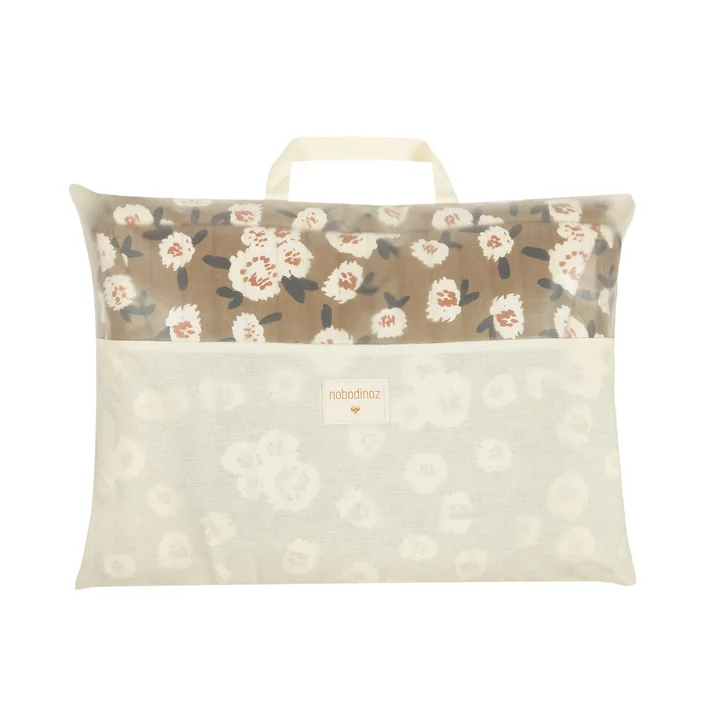 Growing Green Cushion for baby bouncer, camellia by Nobodinoz