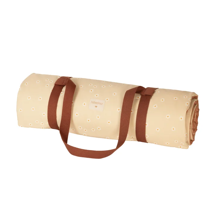 Nobodinoz - Sunshine Picnic blanket, 58 x 140 cm, daisies