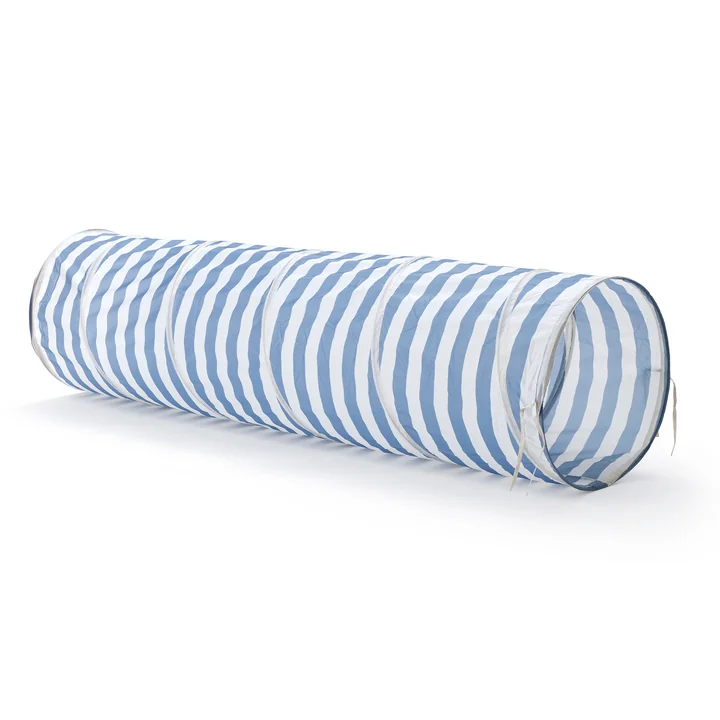 Kids Concept - Star Play tunnel, Ø 46 x 180 cm, blue striped
