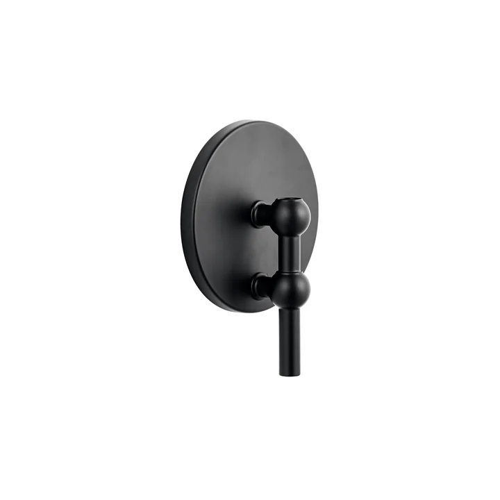 Stoff Nagel - Wall bracket for candle holder, black