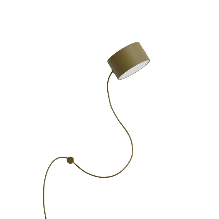 Muuto - Post LED wall light, brown-green