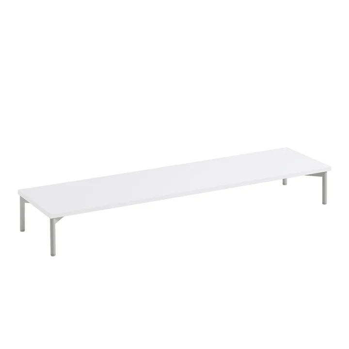 Muuto - Tube Podium for Stacked System 131 x 35 cm, white / gray