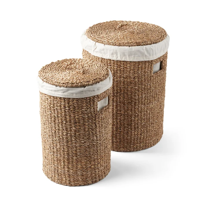 Laundry Hamper Laundry basket set, seagrass from Humdakin