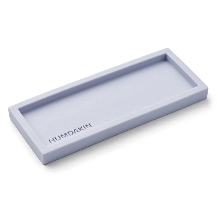 Light Sandstone Tray, blue glass from Humdakin