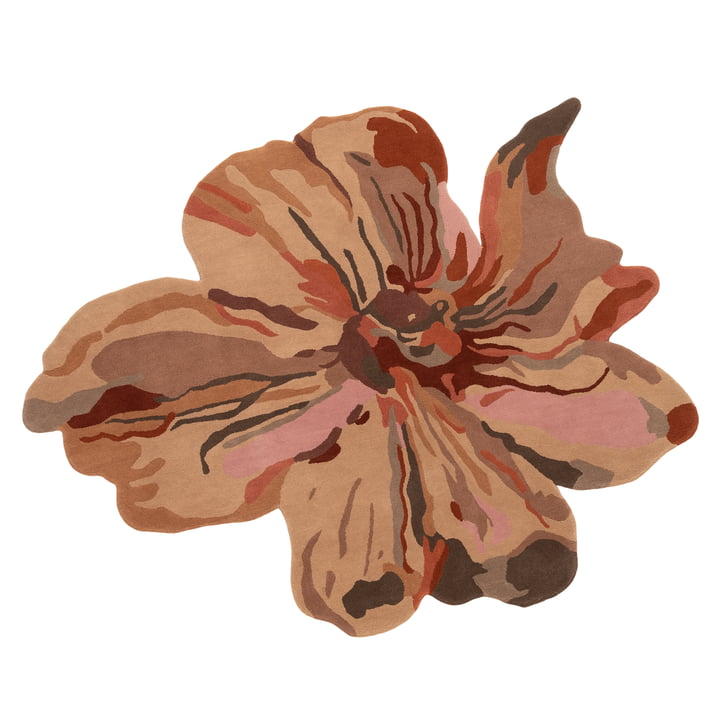 Flora Bloom Rug 3, 135 x 170 cm, pink by nainmarquina