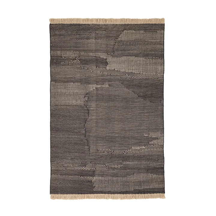 Wabisabi wool rug, 200 x 300 cm, anthracite by nanimarquina
