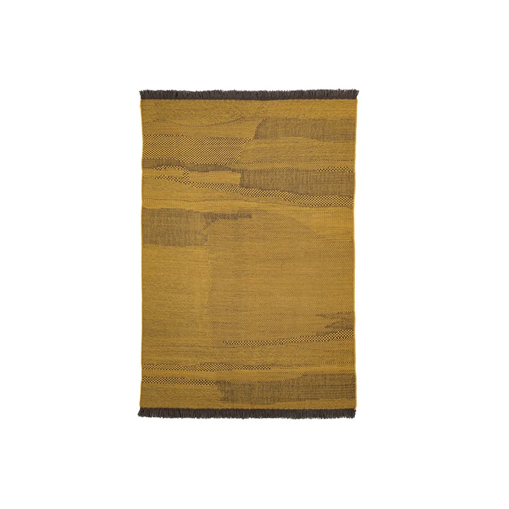 Wabisabi wool rug, 170 x 240 cm, mustard by nanimarquina