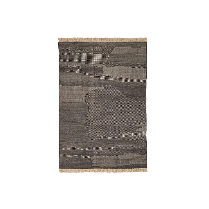 Wabisabi wool rug, 170 x 240 cm, anthracite by nanimarquina