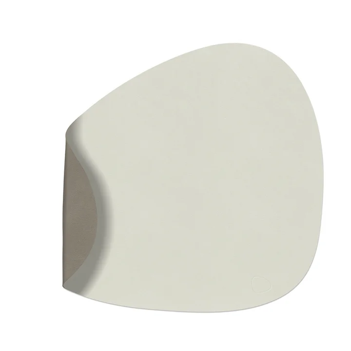 Lind DNA - Placemat Curve L Double , Nupo Linen / Flint Grey