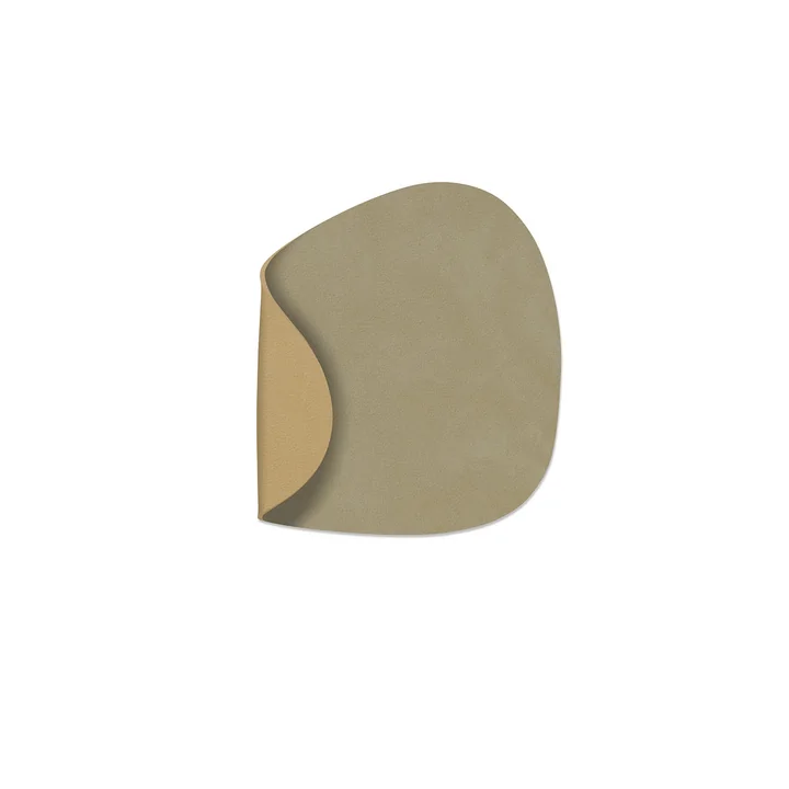Lind DNA - Glass coaster Curve Double , Nupo herbal dust / khaki