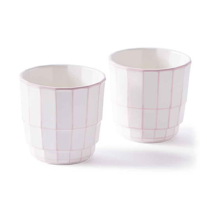 Pols Potten - Digi mug, light pink (set of 2)