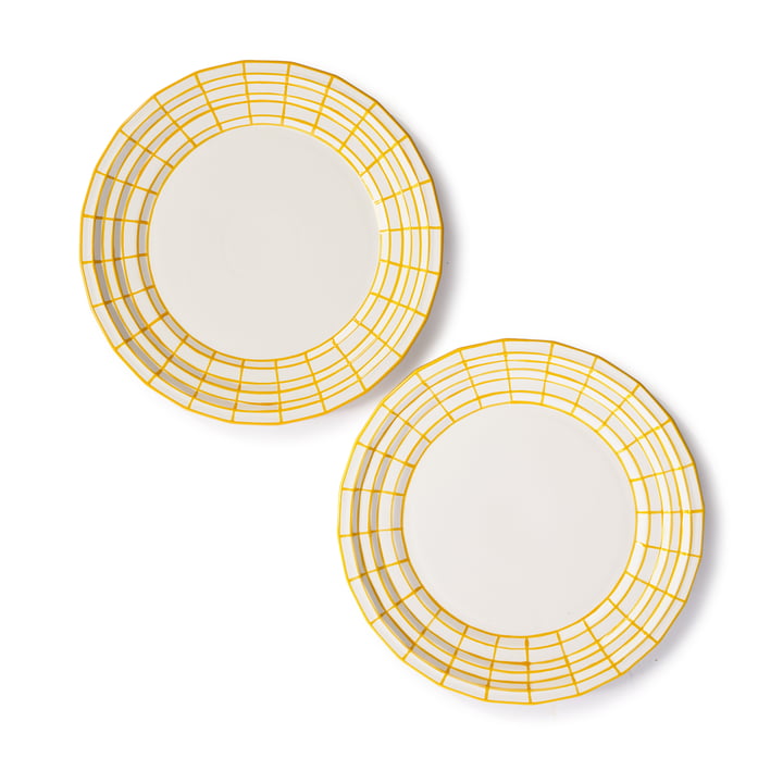 Pols Potten - Digi plate L, yellow (set of 2)