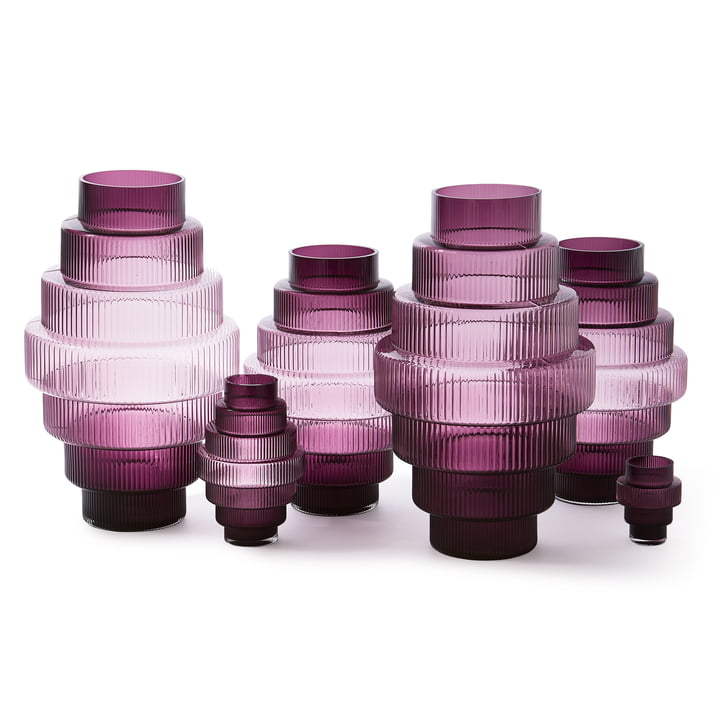 Pols Potten - Steps Vases, dark purple