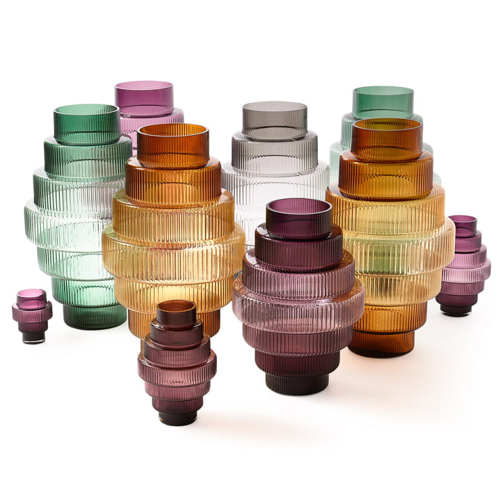 Pols Potten - Steps Vases, dark purple