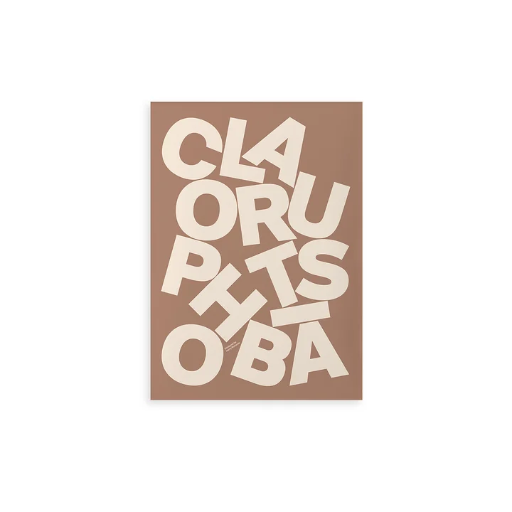 Claustrophobia Poster from Paper Collective